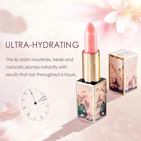 Tinted Lip Balm Color Changing Lipstick Ultra Hydrating 100% Natural Lip Moistrurizer with Vitamin E Nourishing For Cracked & Dry Lips 0.12 oz Pink